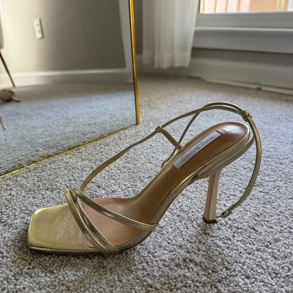 Tony Bianco - Franci High Heel Gold Stiletto - Picture 7 of 8